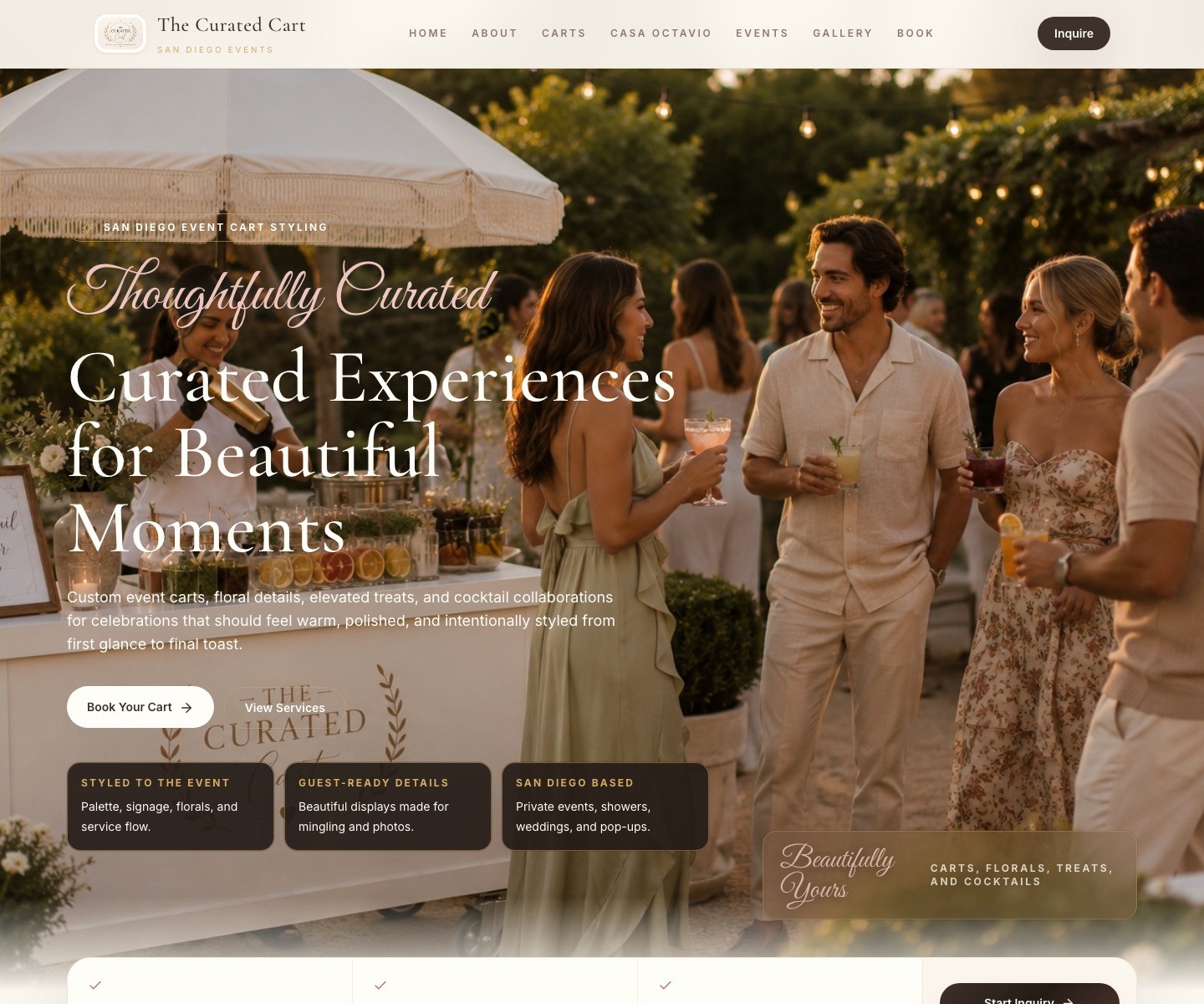 The Curated Cart live website preview